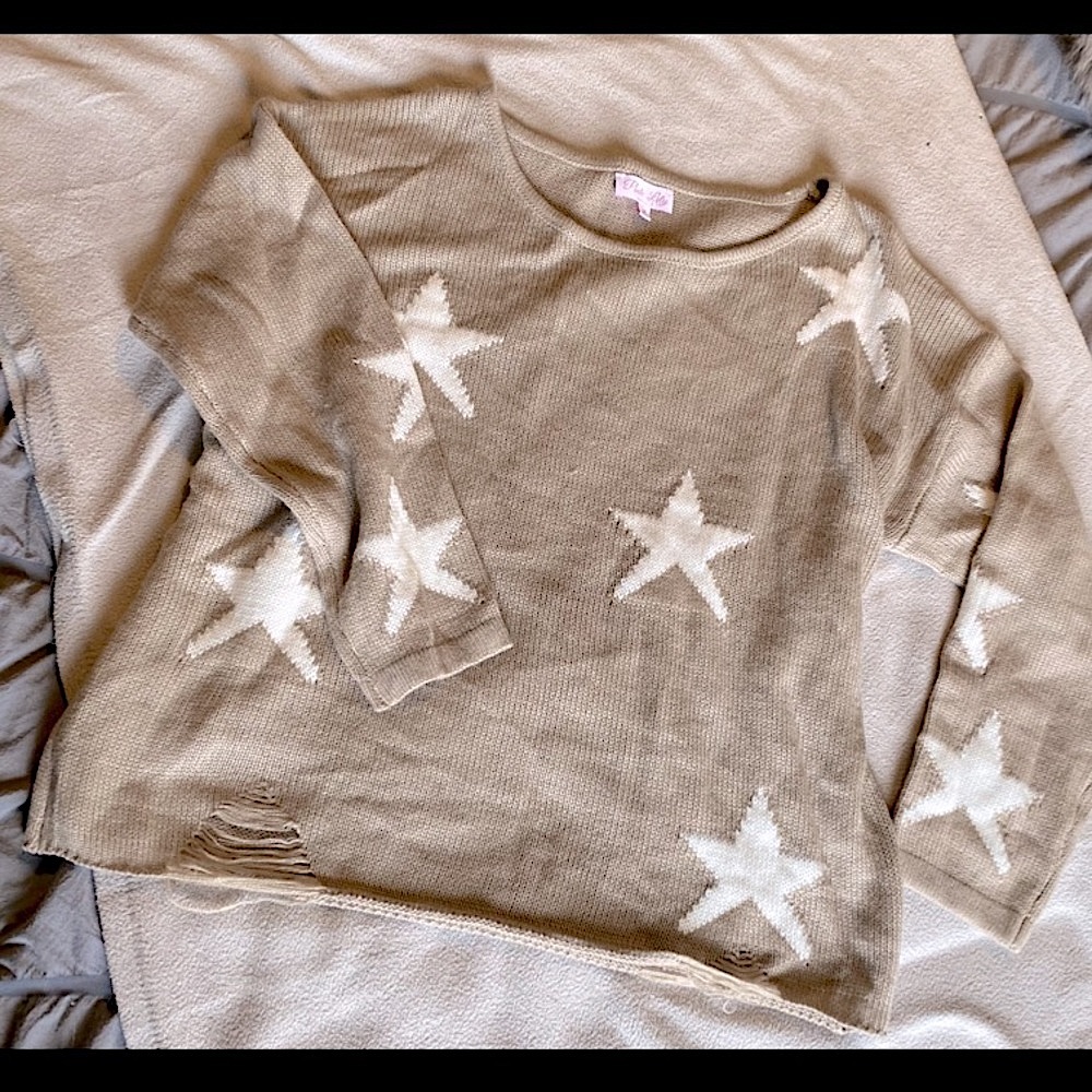 Pink Lily Star Sweater